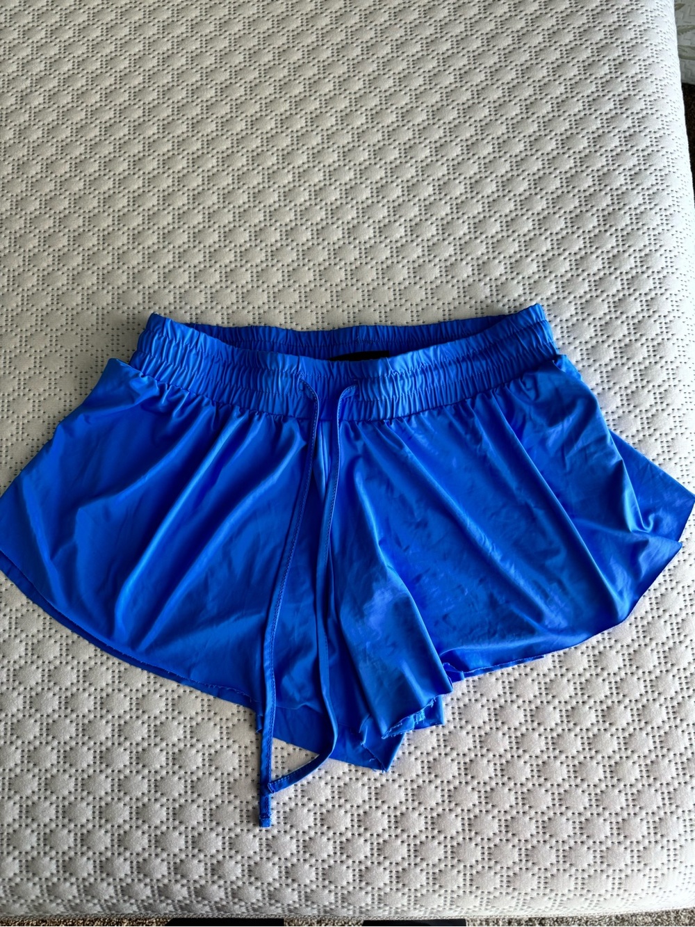Women's Royal Blue Butterfly Shorts with Drawstring